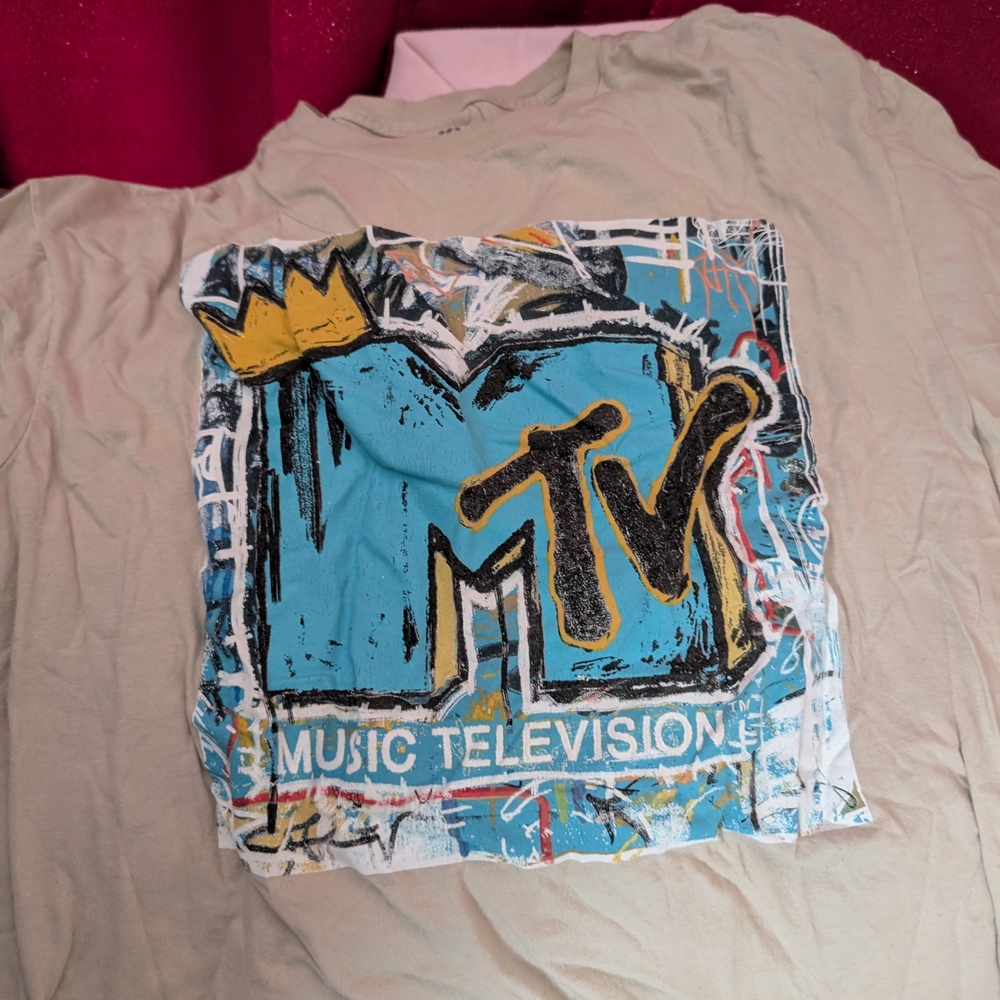 MTV Graphic Tee - Blue and Black
